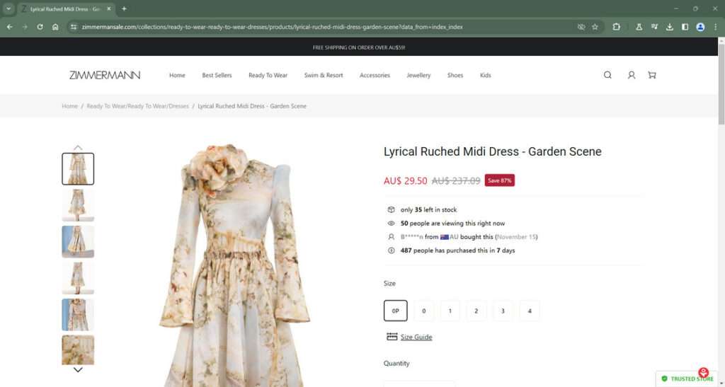 Zimmermansale.com Scam