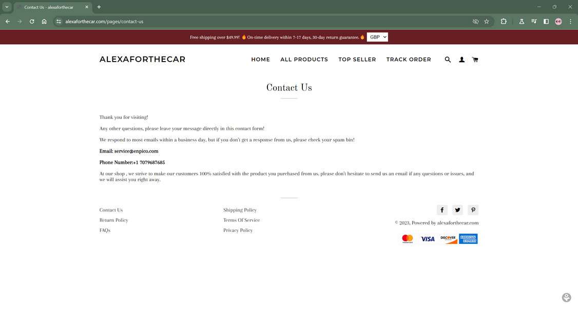 alexaforthecar.com scam
