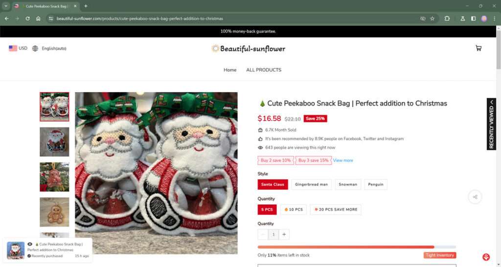 beautiful-sunflower.com scam