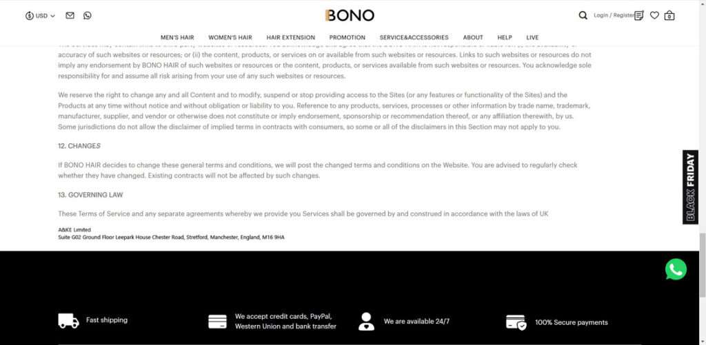 bonohair.com scam