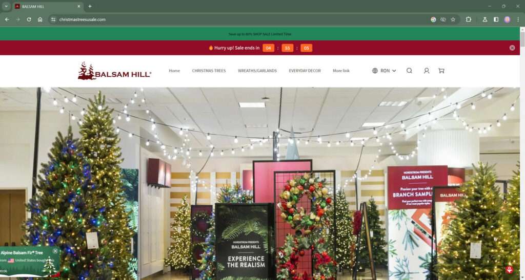 christmastreesusale.com scam