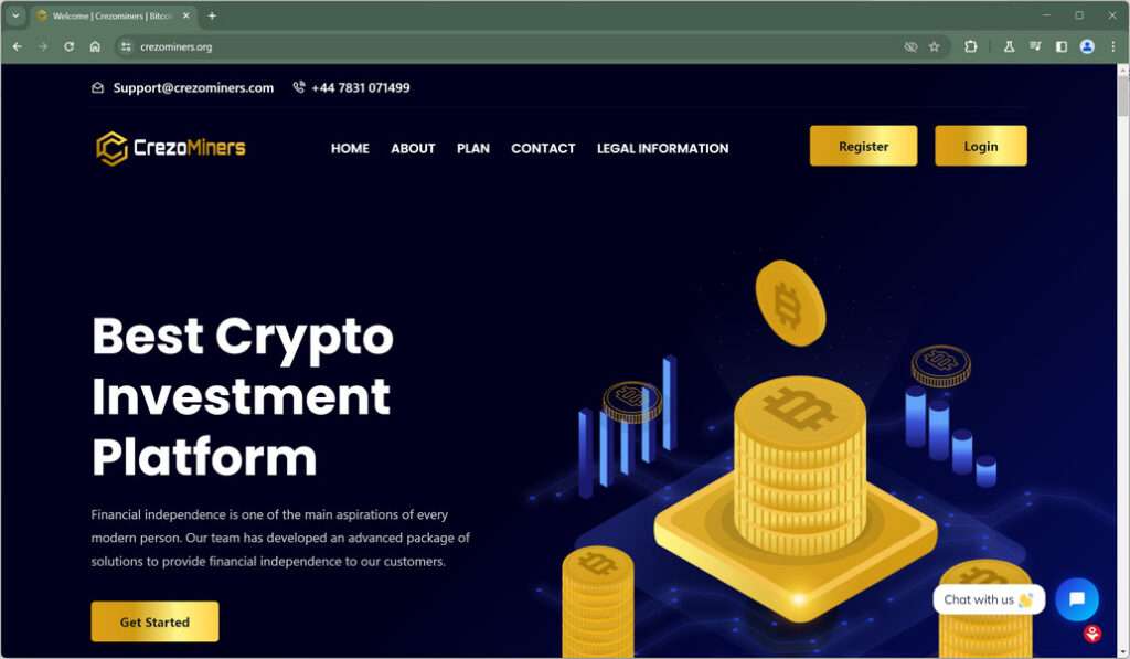 Don't Fall For the Crezominers.org Scam - Read Our Report 1 crezominers.org scam