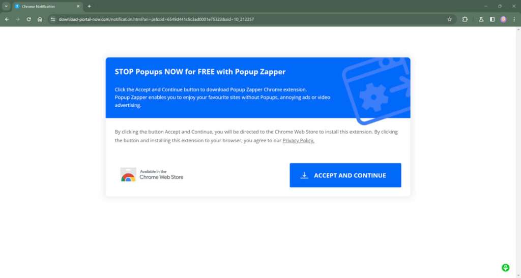 download-portal-now.com scam