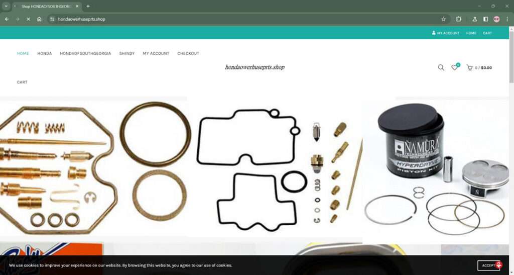 hondaowerhuseprts.shop Scam