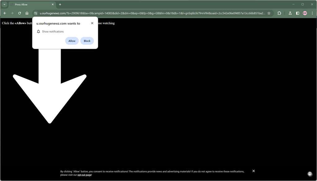 ourhugenewz.com malware