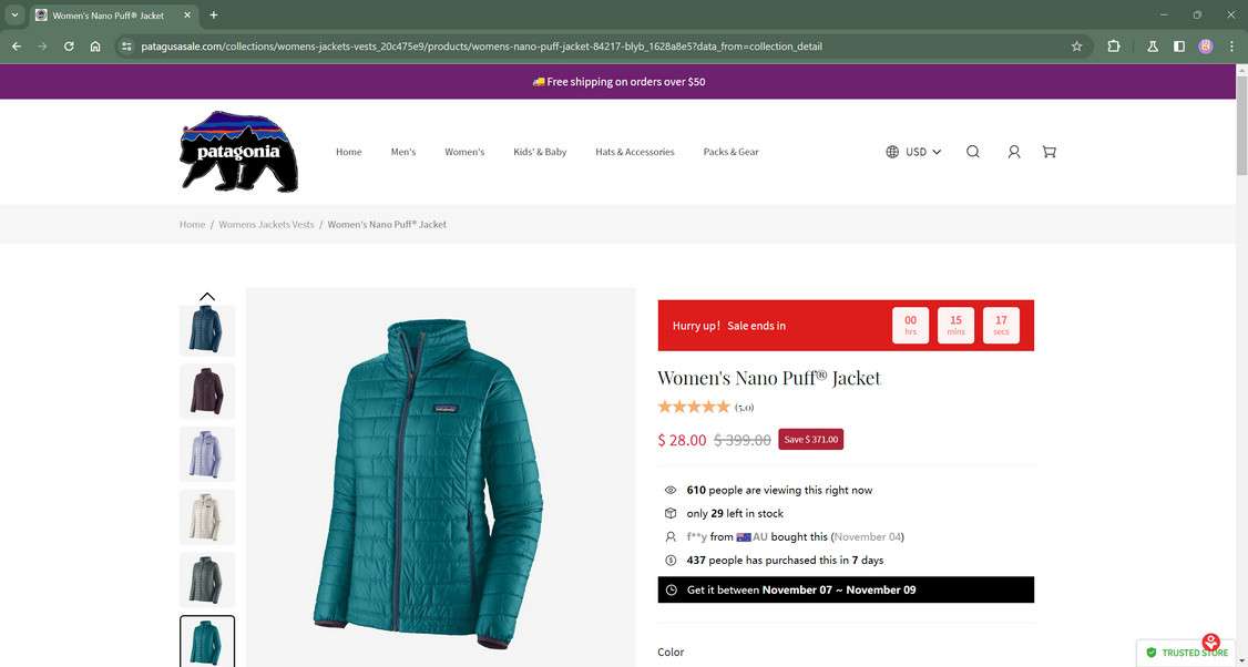 patagusasale.com scam