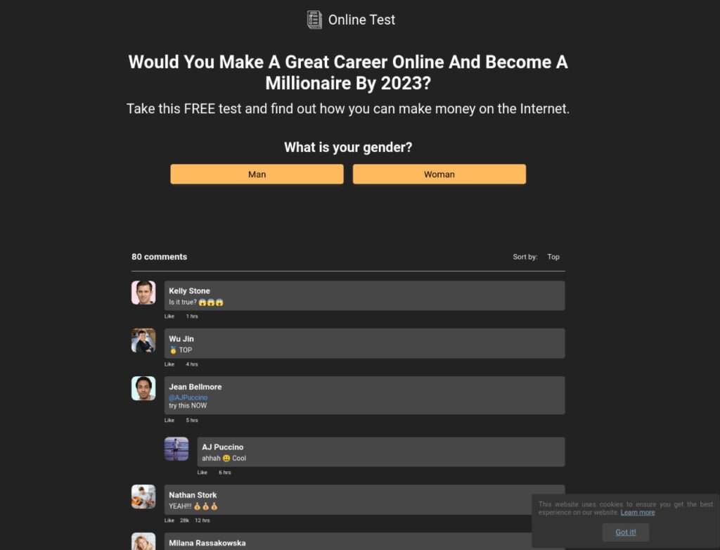 psoapoussurvey.top scam