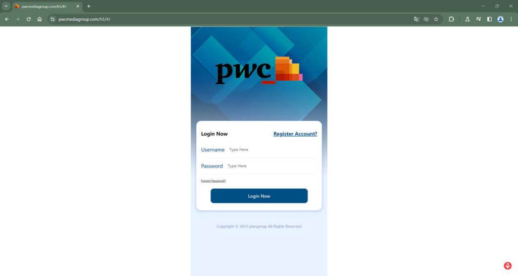 pwcmediagroup.com scam