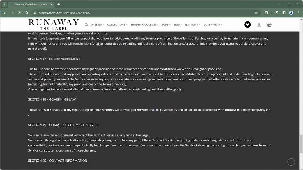 runawaythelas.com scam