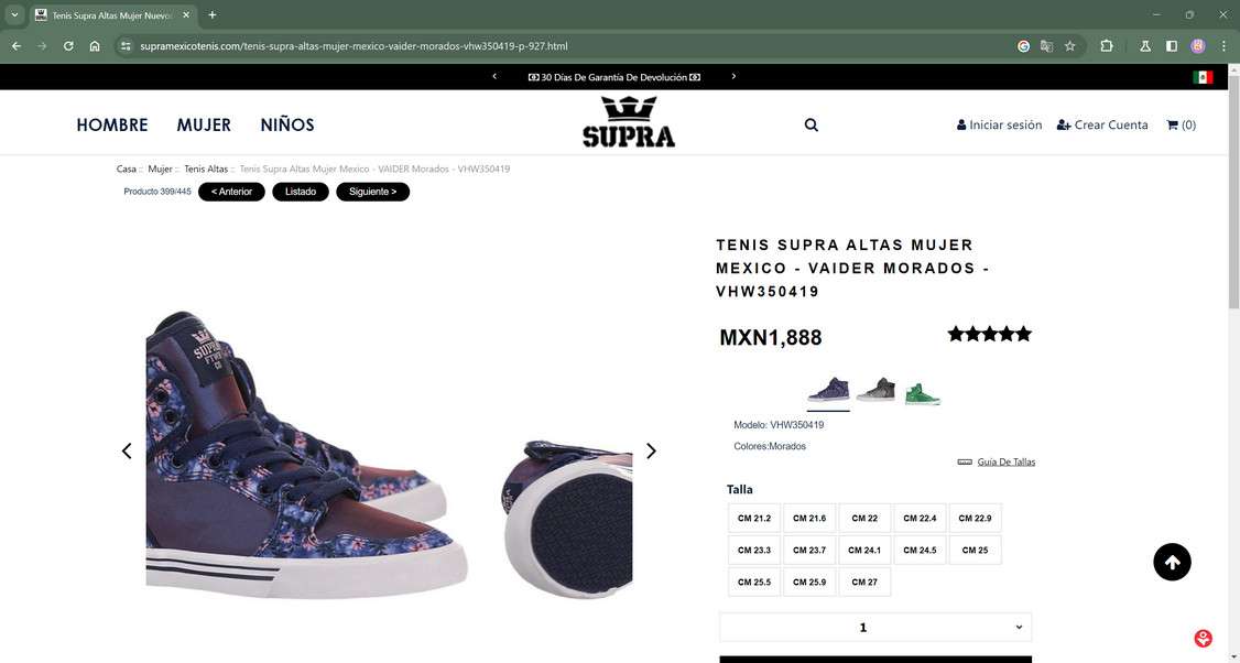 Tenis supra online morados