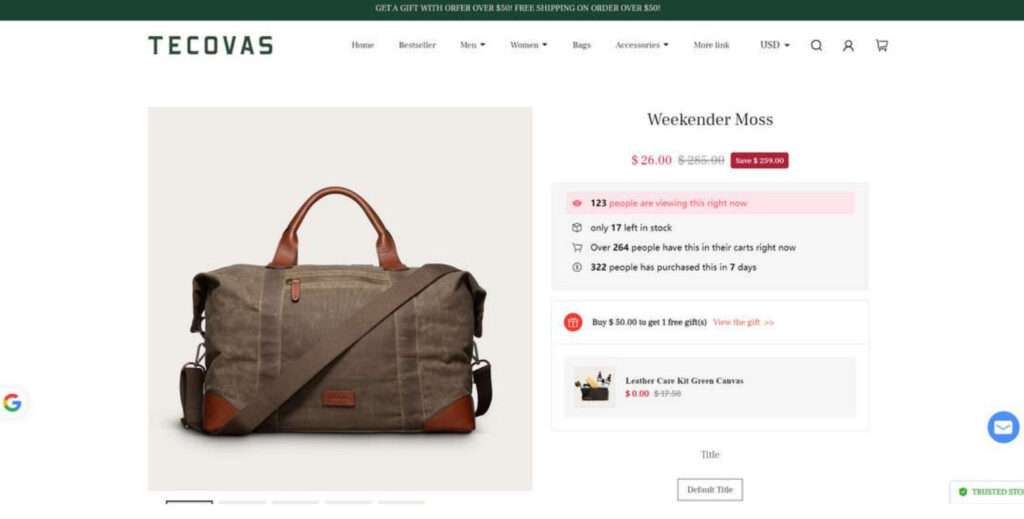 tecovas-usa.com scam