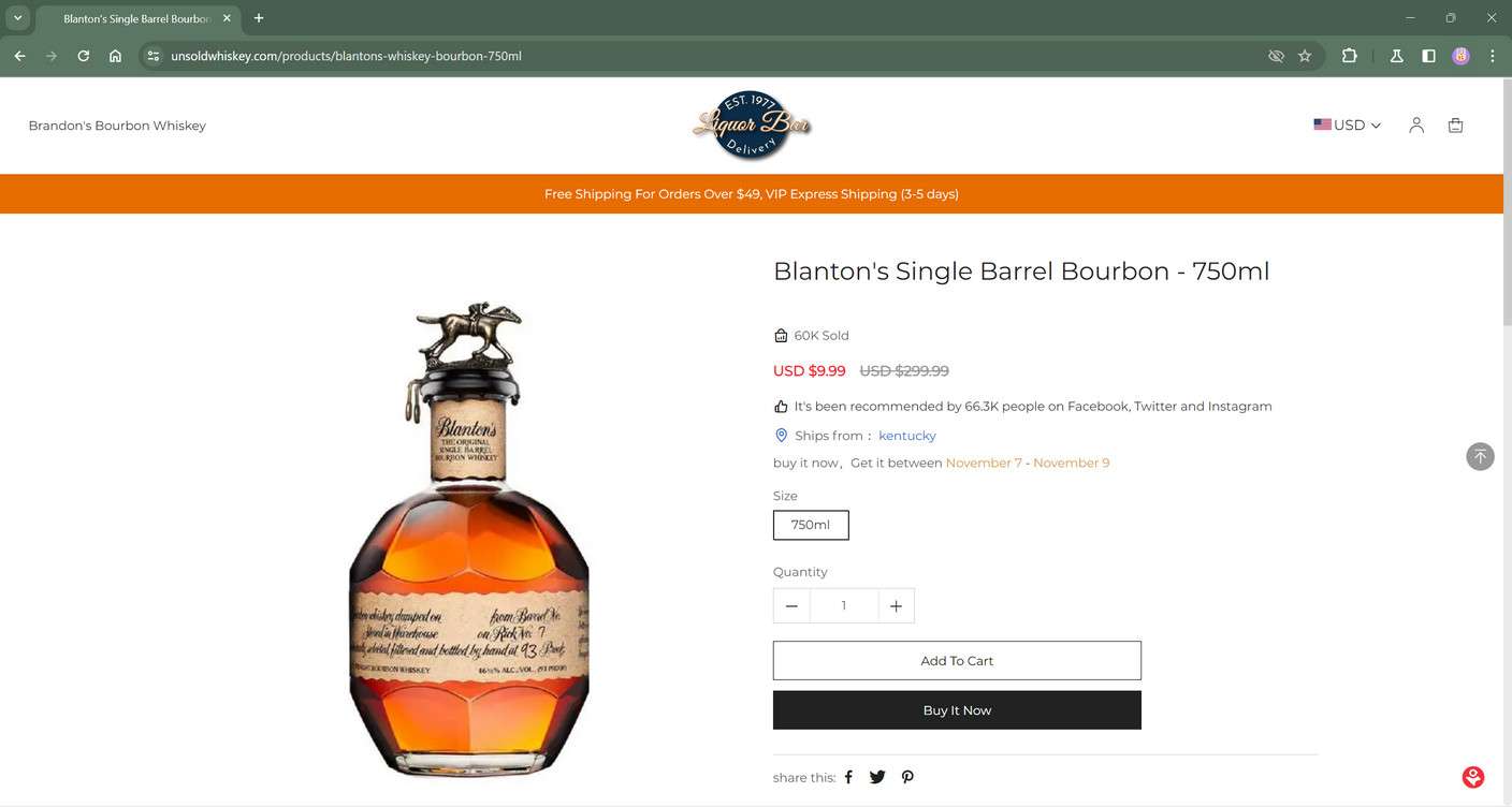 unsoldwhiskey.com scam
