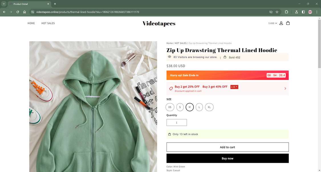 The MINT - Online store product