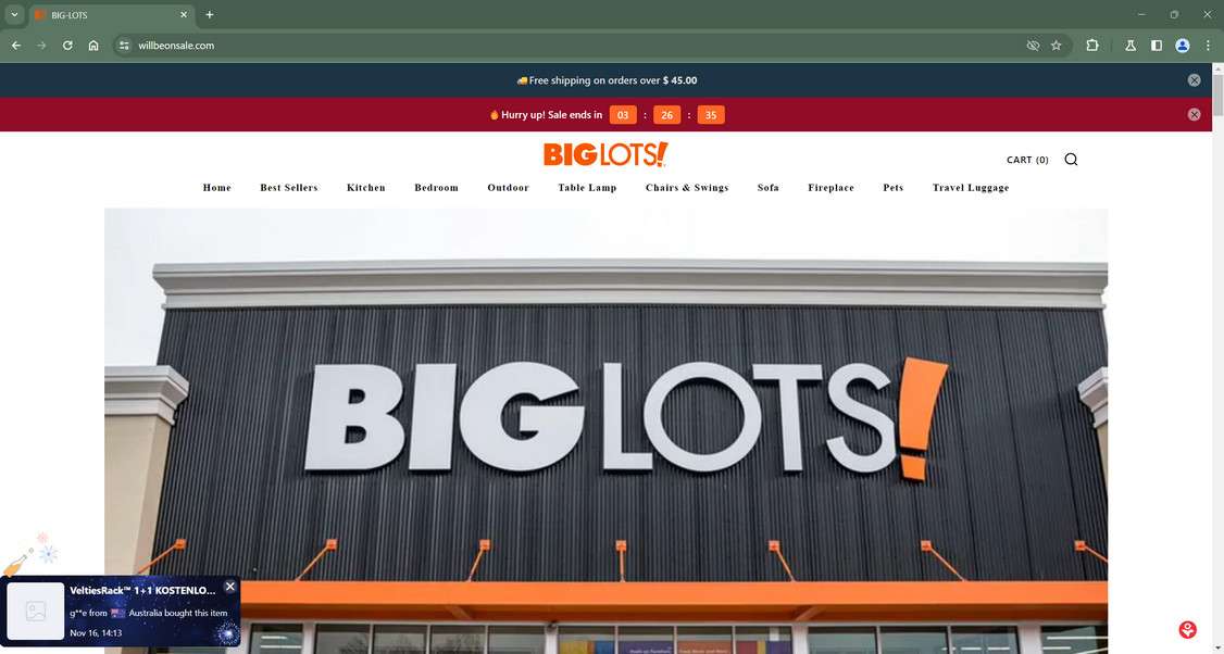 willbeonsale.com scam