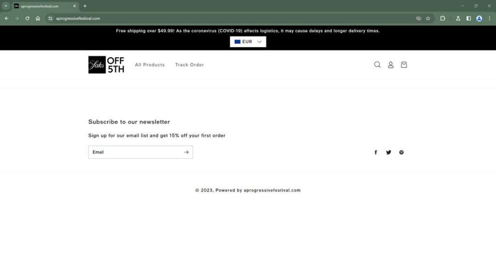 Aprogressivefestival.com scam