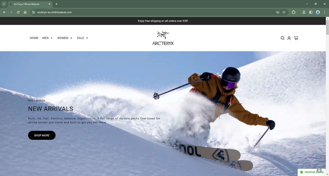 Arcteryx-eu.clothesaieuk.com scam