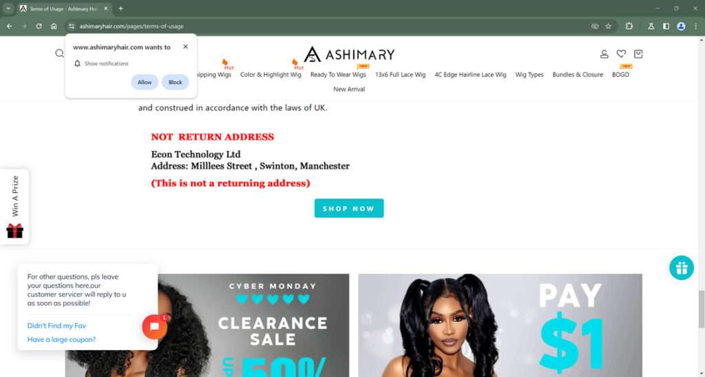 Ashimaryhair.com scam