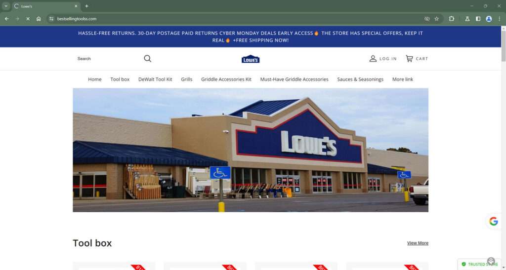 Bestsellingtoolss.com scam