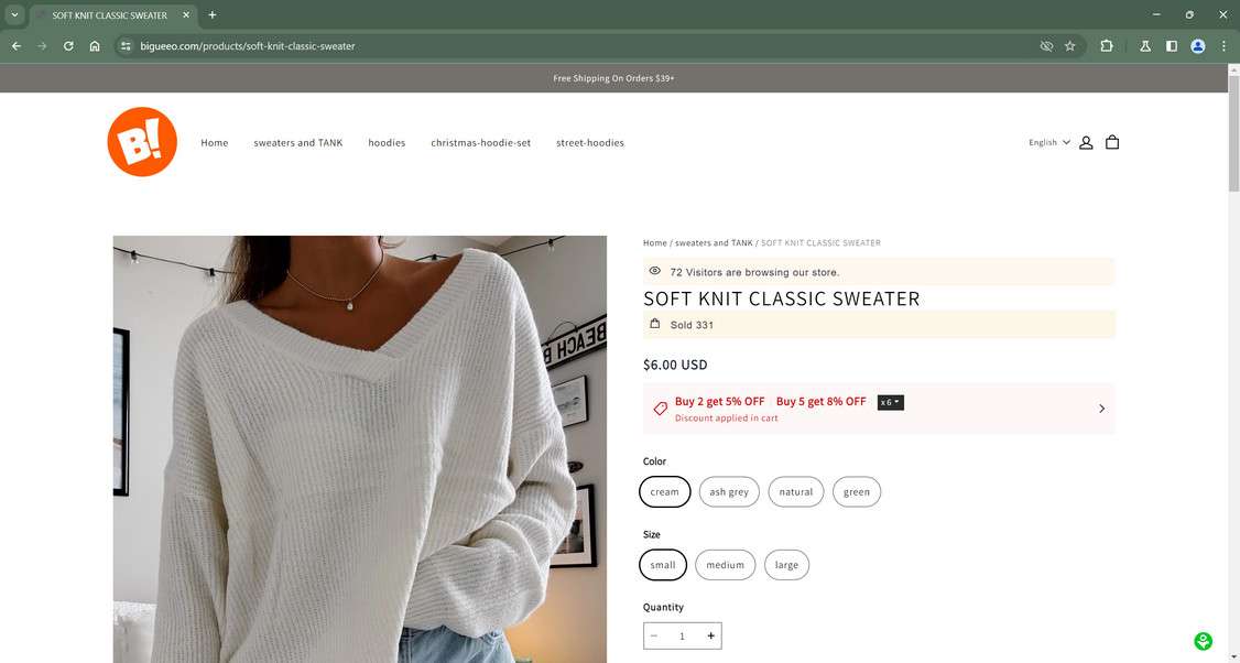 SOFT KNIT CLASSIC SWEATER