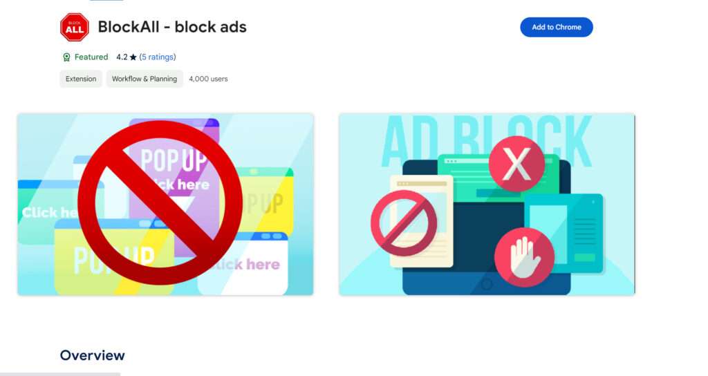 BlockAll - block ads malware