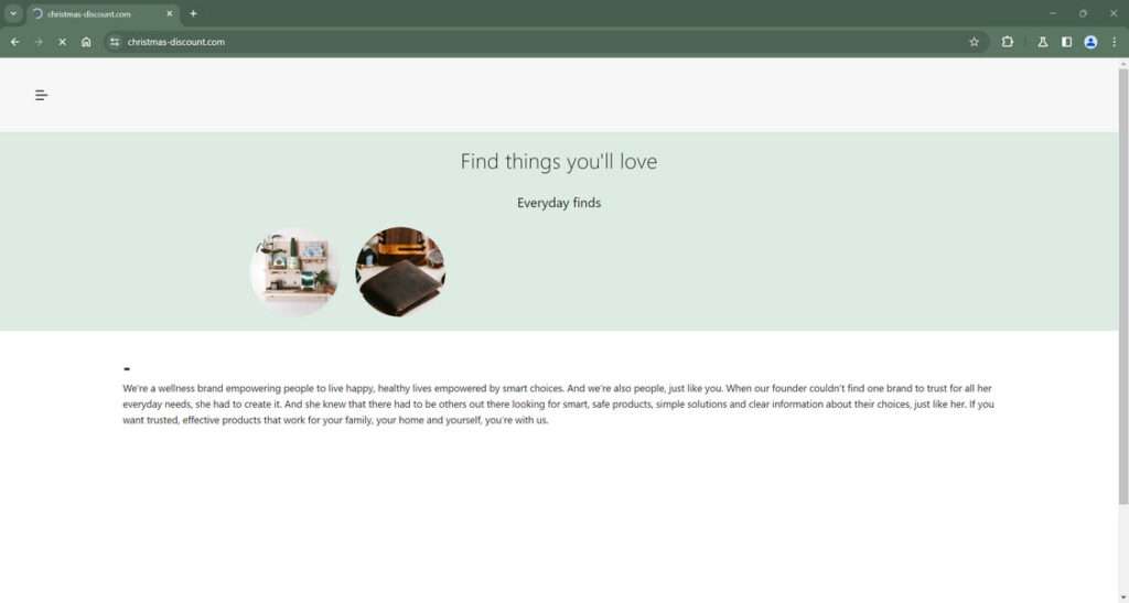 Christmas-Discount.com scam