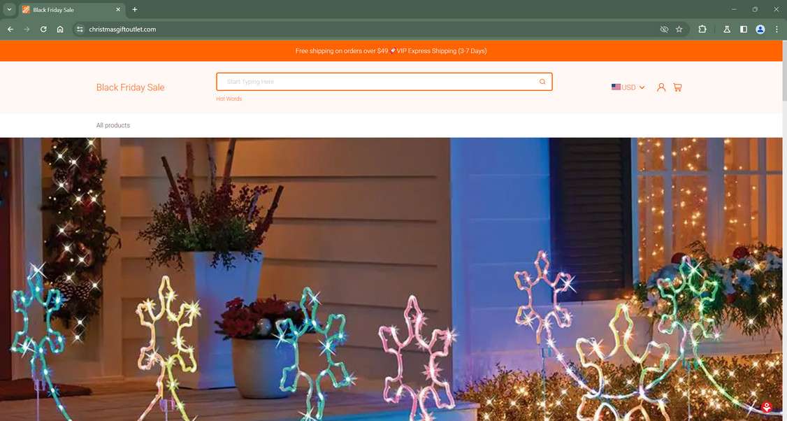 Christmasgiftoutlet.com scam