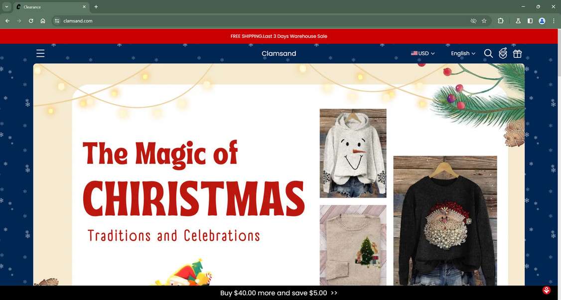 Clamsand.com Store Scam Alert - Avoid Shopping Here 1 Clamsand.com scam