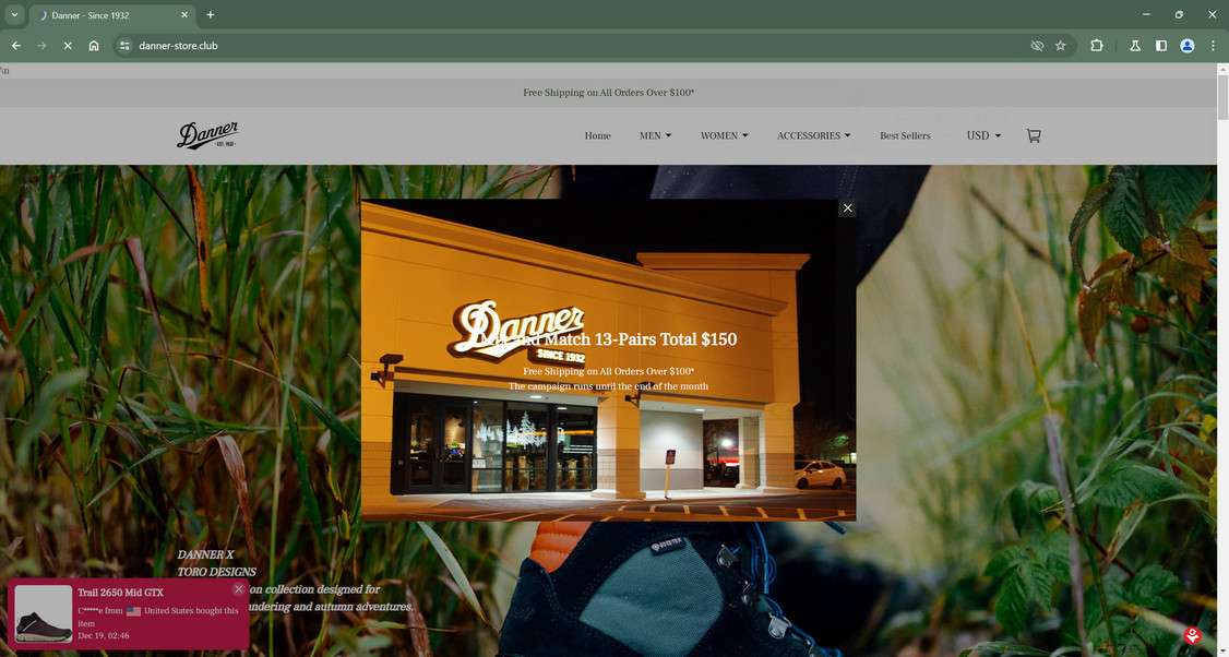 Danner website 2025