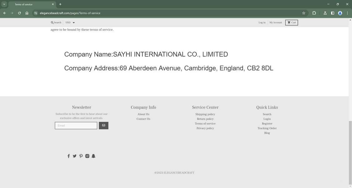 Elegancebeadcraft.com scam