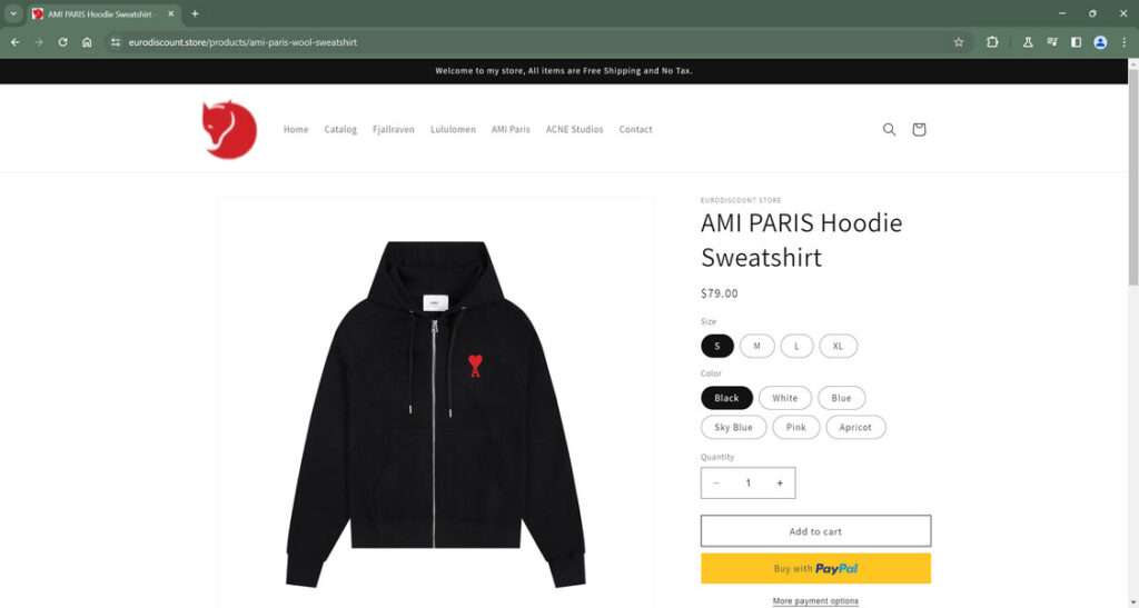 Eurodiscount.store scam