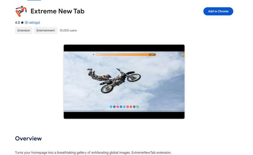 Extreme New Tab malware