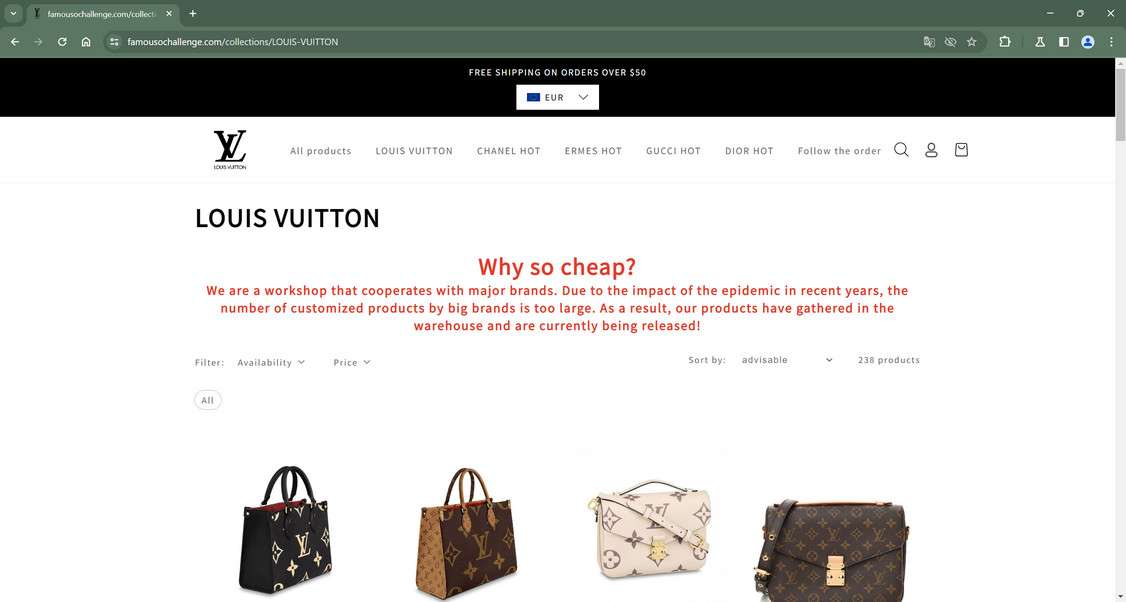 Famousochallenge.com scam