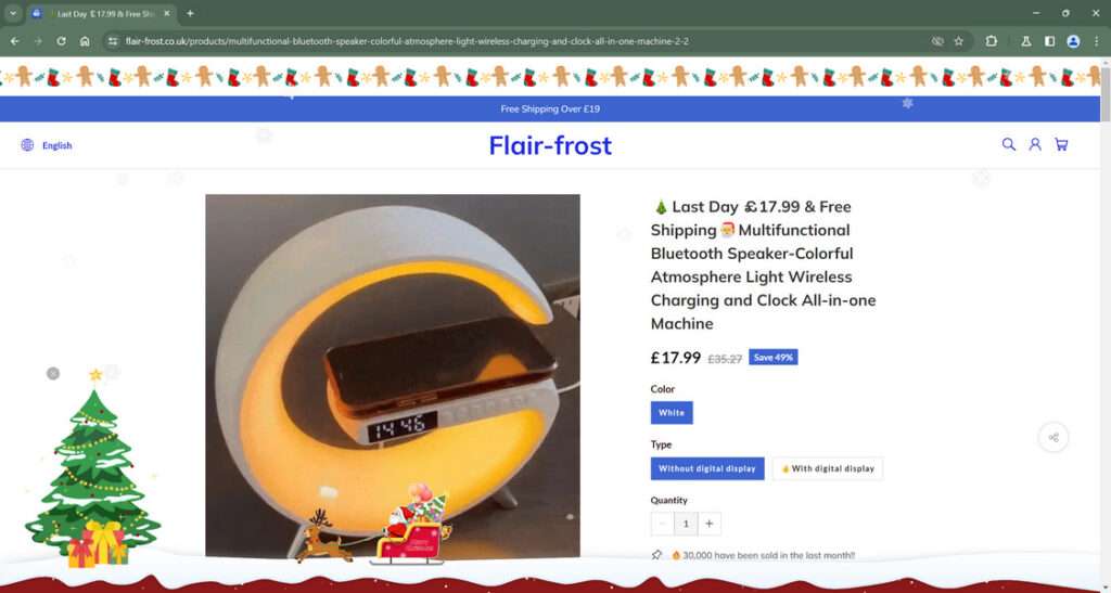 Flair-frost.co.uk scam 1