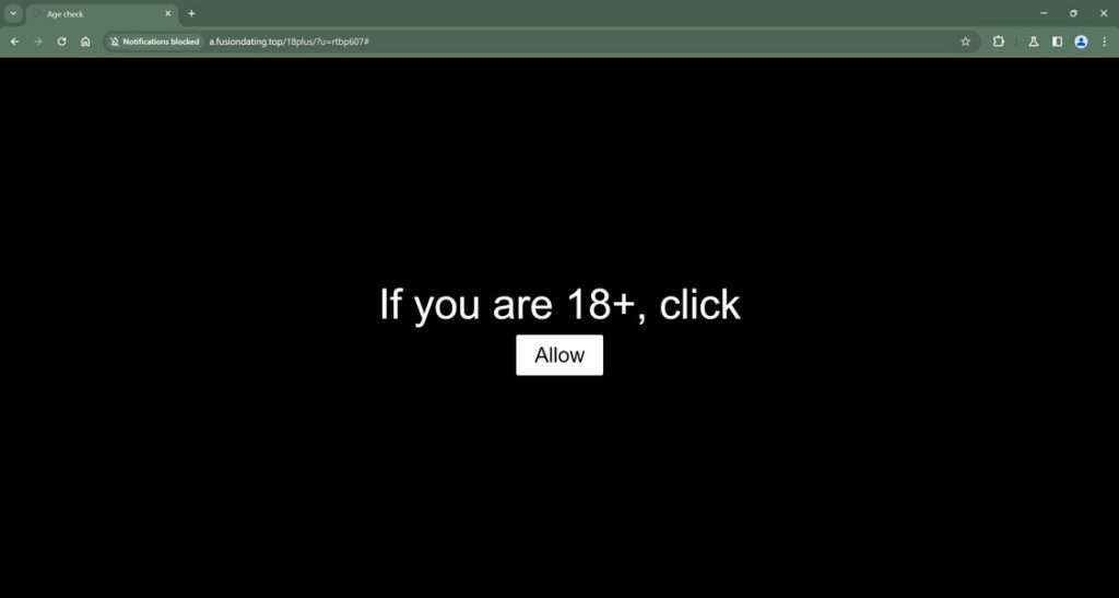 Fusiondating.top malware
