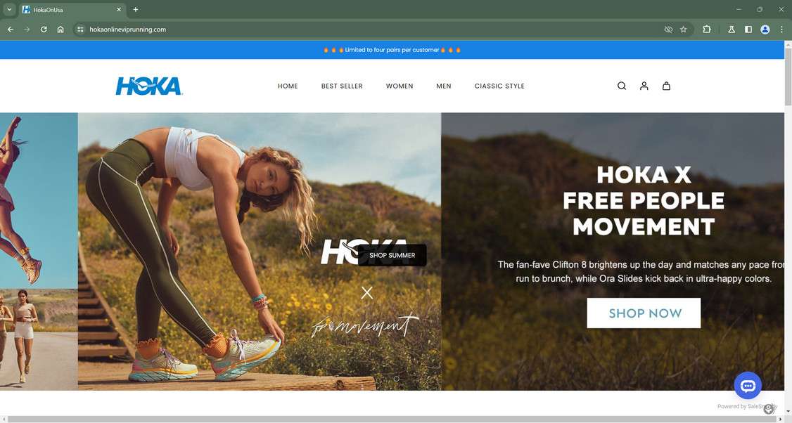 Hoka one cheap one website