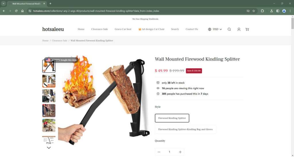 Hotsaleeu.Store Scam