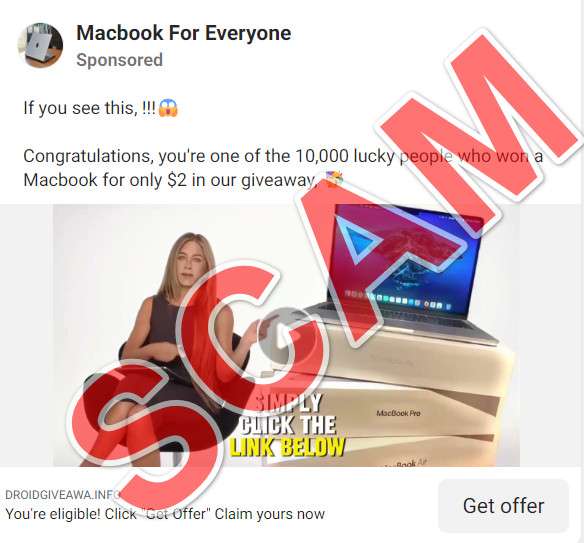 Don't Fall For The Fake Apple MacBook Giveaway Scam Stealing Money