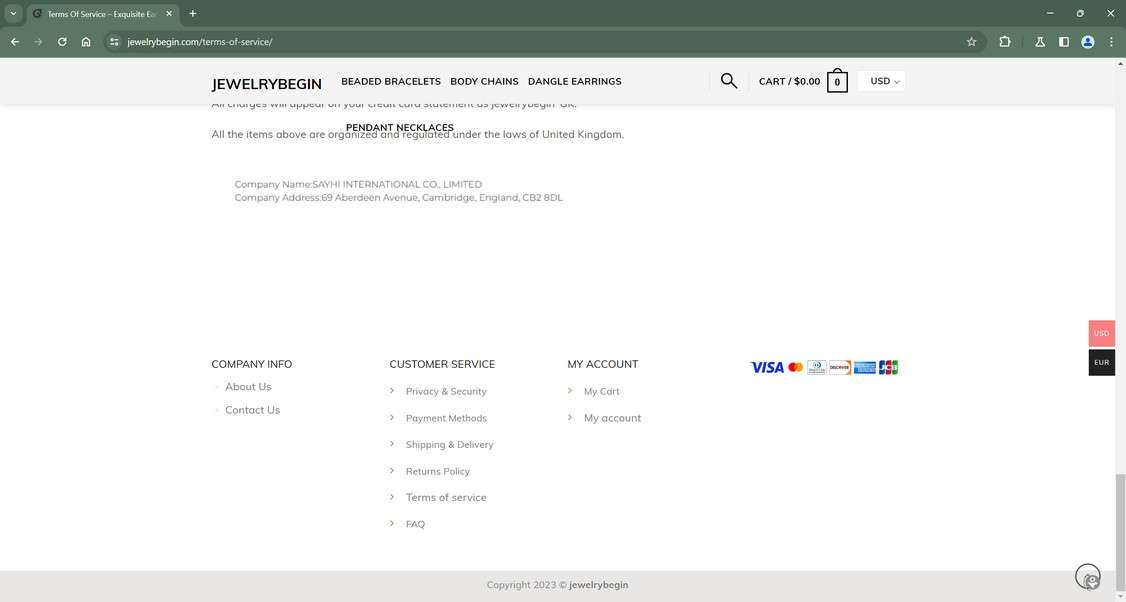 Jewelrybegin.com Scam