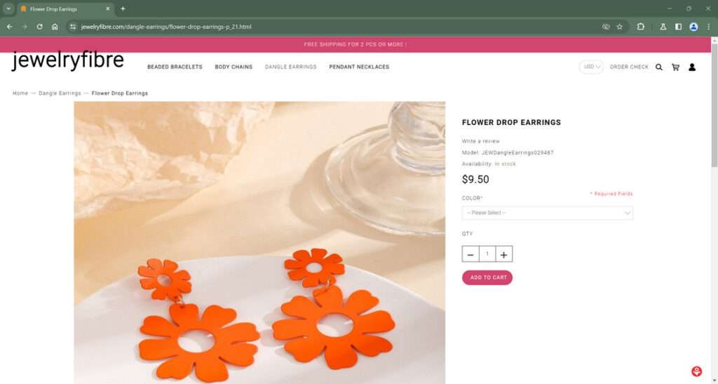 Jewelryfibre.com scam