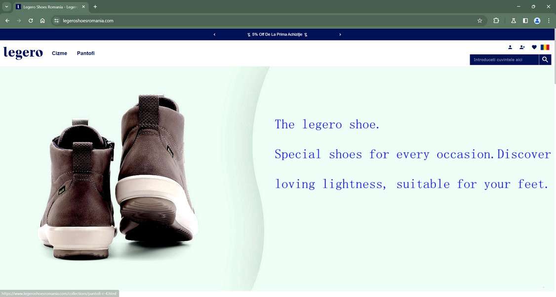 Legeroshoesromania.com scam