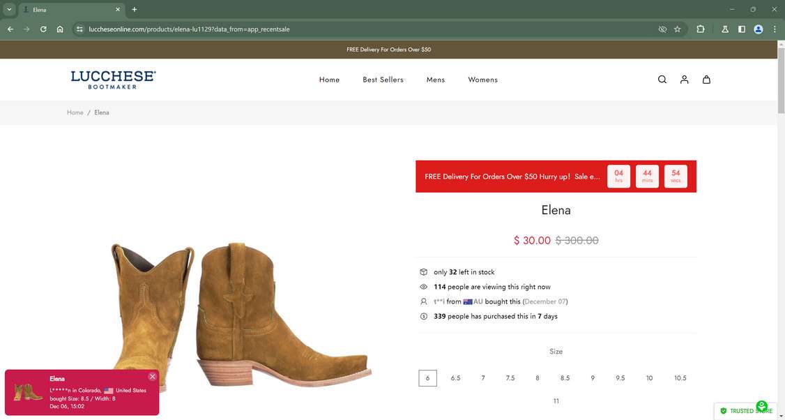 Buy lucchese boots store online