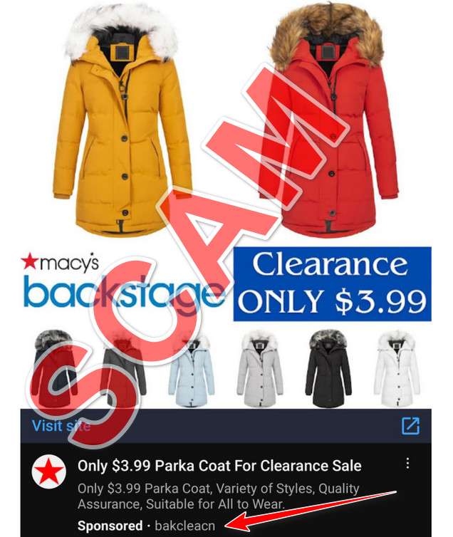 Don't Get Tricked By Viral 90% Off Macy's Backstage Scam Sales