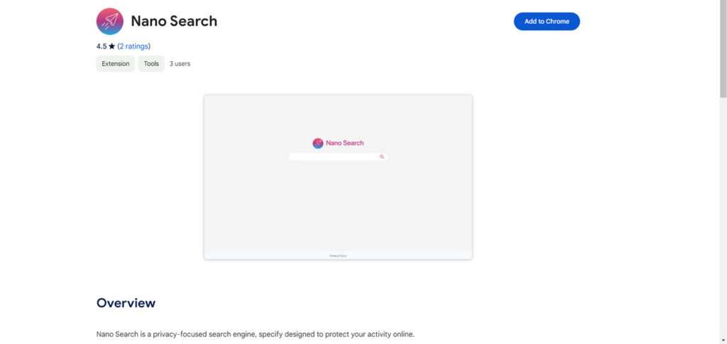 Nano Search browser hijacker