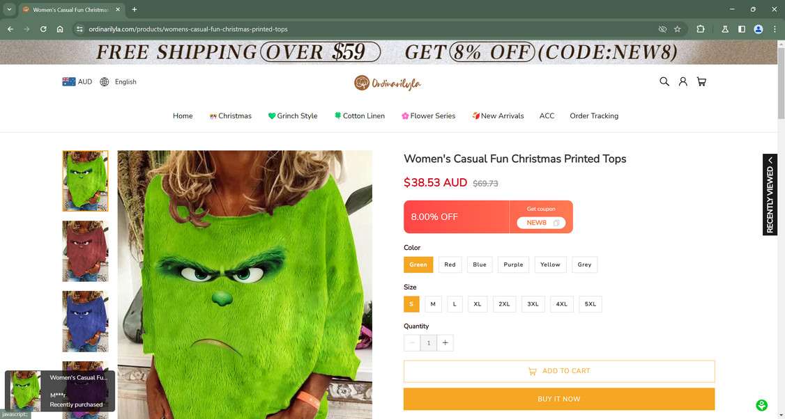 Ordinarilyla.com scam