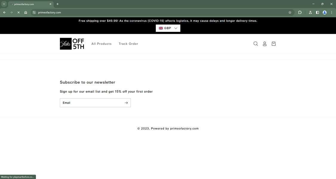 Primeofactory.com scam