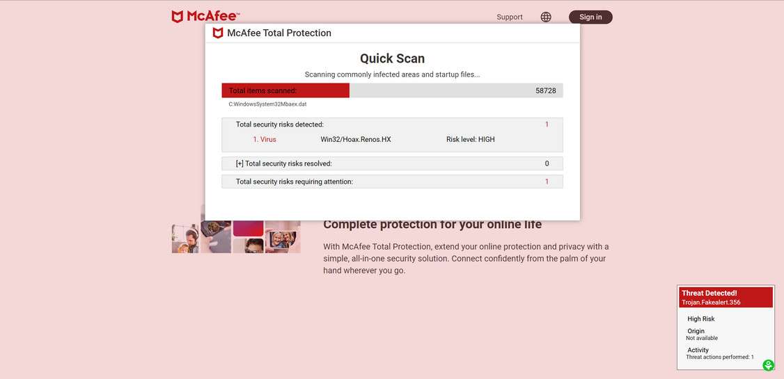 Protectyourdesktop.click scam