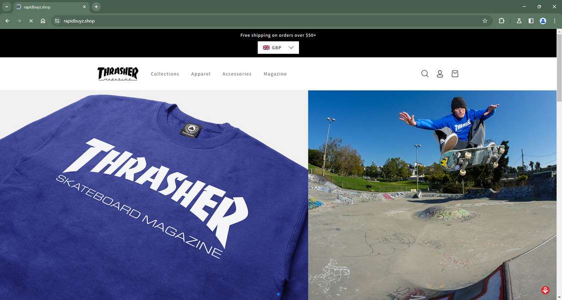 Fake thrasher outlet shirt