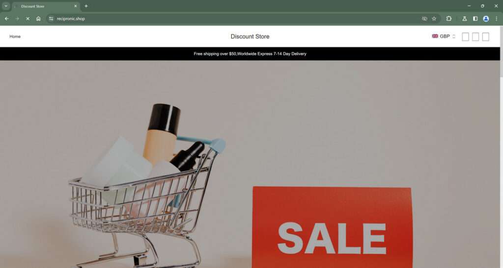 Recipronic.shop scam