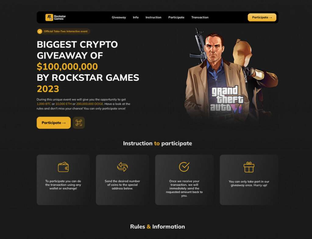 Rockstar Games to Unveil GTA 6 Soon amid Rumors about Crypto