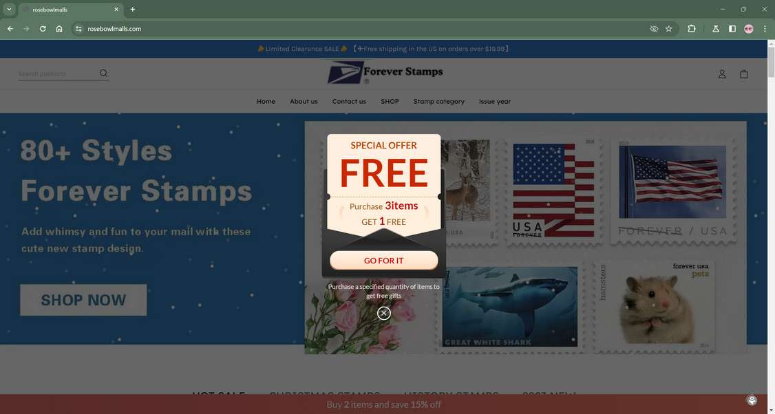 Rosebowlmalls.com scam